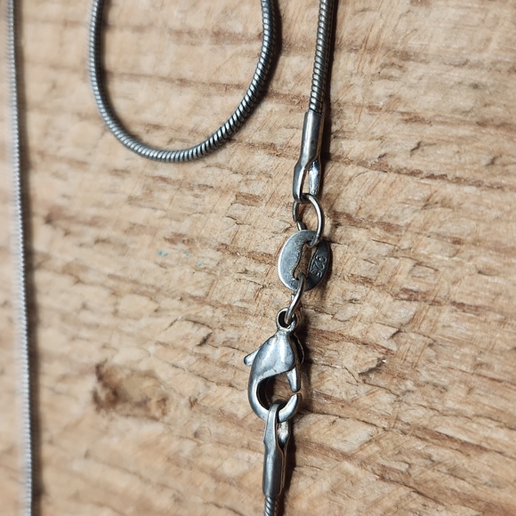 Large Vintage Moonstone Sterling Silver Cabochon Pendant Necklace - Picture 10 of 10